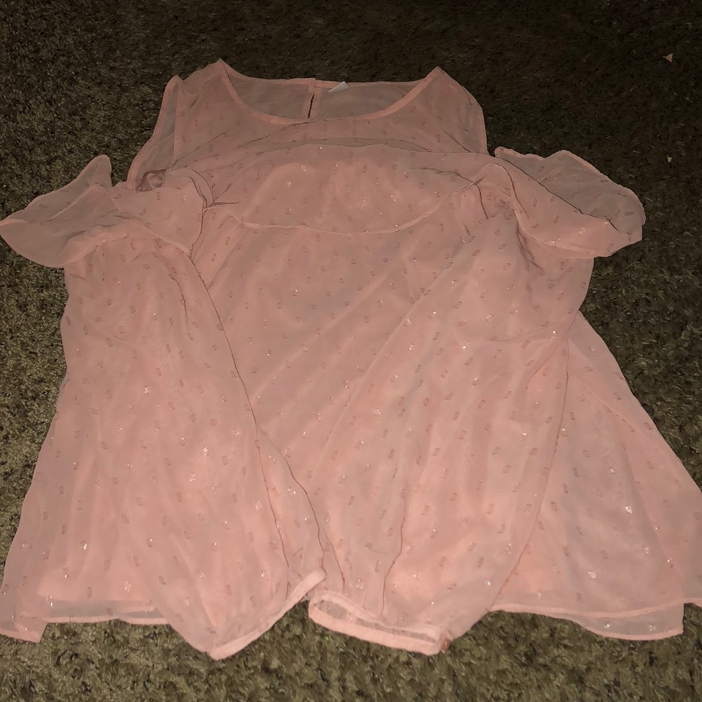 Blouse pink glittery